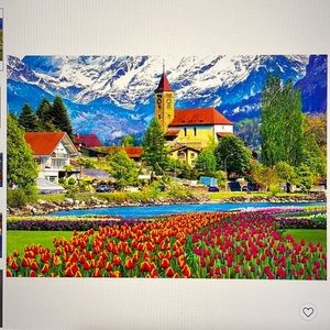 Kodak Premium Puzzle Brienz Town and Flowers, Switzerland 1500 pieces